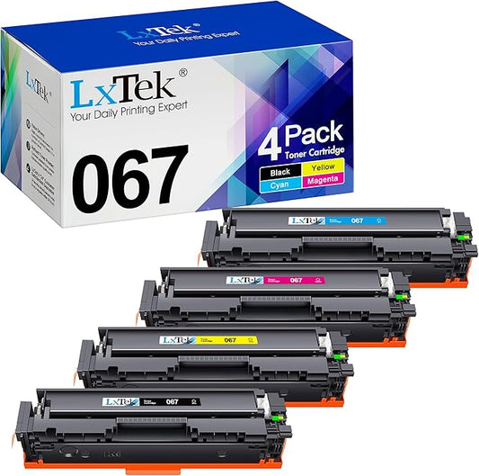 LxTek 067 Toner Cartridge Set | Replacement for Canon 067 067H for Canon imageCLASS LBP633Cdw LBP632Cdw MF653Cdw MF654Cdw MF656Cdw Printer