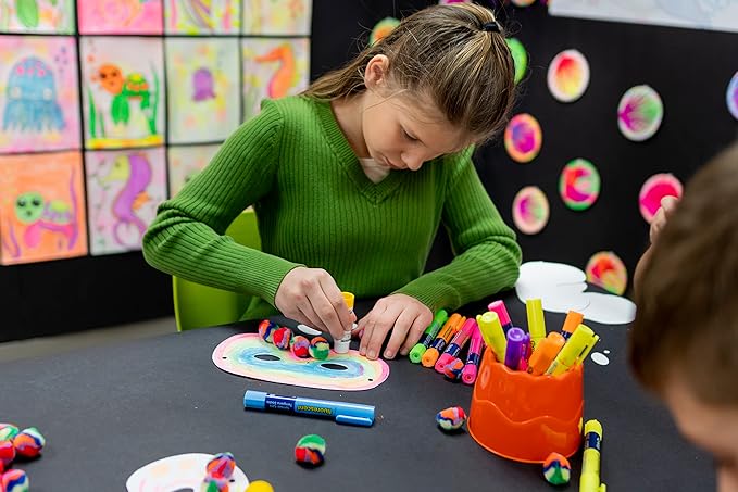 Prang Washable Glue Stick, Blue.74 Oz, 1 Count