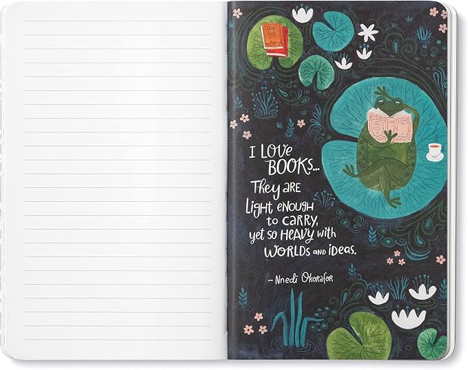 Compendium Softcover Journal - There is no enjoyment like reading! – A Write Now Journal with 128 Lined Pages, 5”W x 8”H