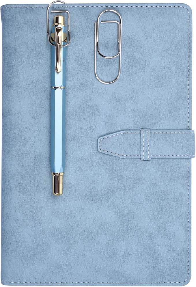 Wisdompro Pen Clip, 12 Pack Stainless Steel Pen Clip Holder for Notebook, Books, Journal, Clipboard, Paper, etc. - Fits Almost Any Pen Size (Silver)