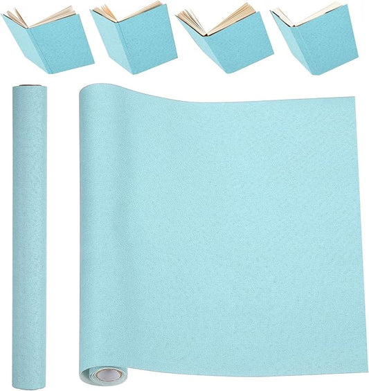 PATIKIL Book Binding Cloth, 51 x 11 Inches Book Cloth for Binding Repairing Fabric Surface Paper Backed Bookbinding Supplies, Light Blue