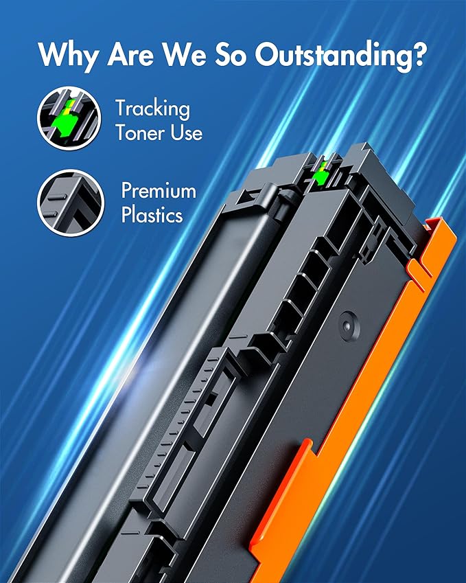 206X Black Toner Cartridge Replacement for 206X 206A Black to use with Color Pro MFP M283fdw M283cdw M283fdn M282nw M255dw M255nw M283 M255 Printer(W2110X W2110A, 2 Packs)