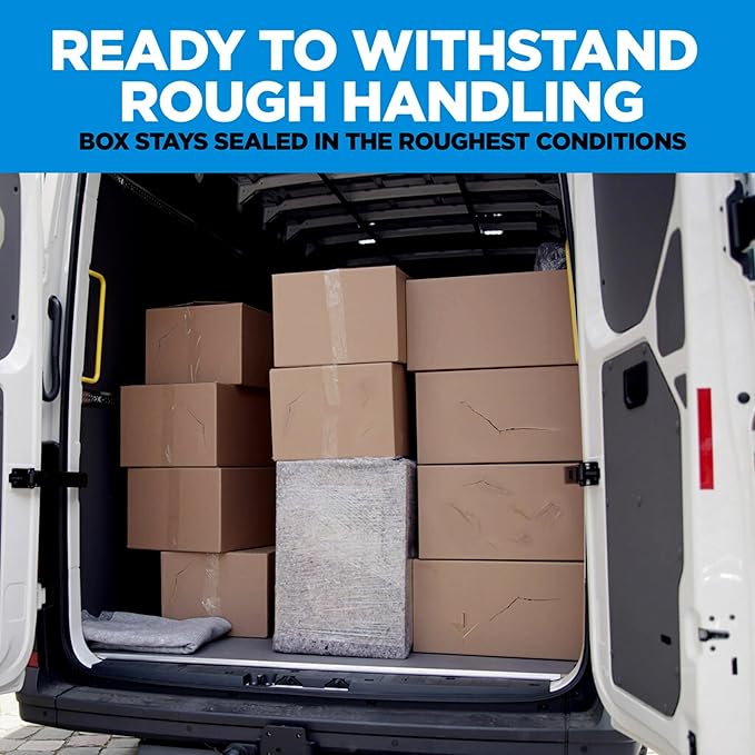 Scotch Heavy Duty Packing Tape, Clear | 1.88 in. x 22.2 yd. | For Shipping | 6 Rolls, Pack of 6