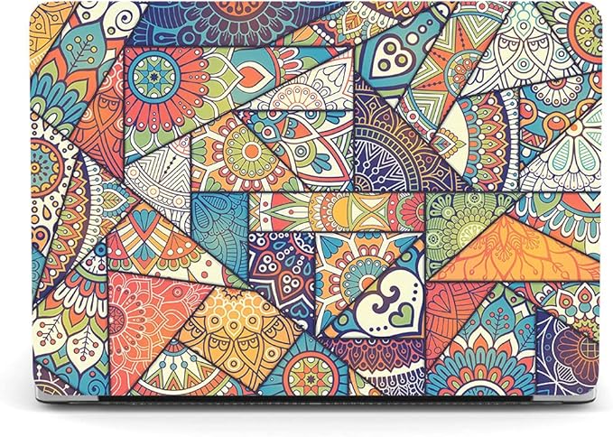 Case Compatible with MacBook Pro 16 inch 2020 2019 Release A2141 with Touch Bar/Touch ID, Plastic Laptop Hard Shell Protective Case & Keyboard Cover Skin - Retro Pattern