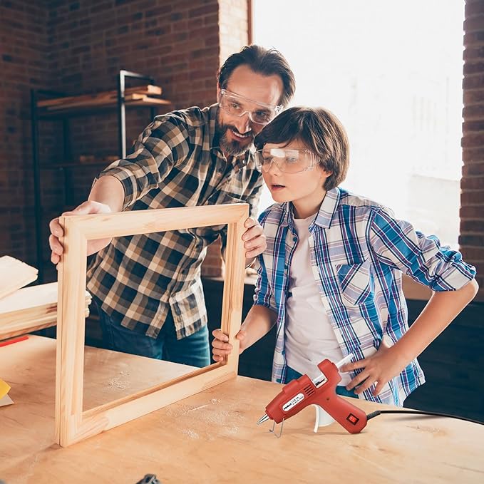 ROMECH 20W Mini Hot Glue Gun with 30 Glue Sticks Set, Fast Preheating Hot Glue Gun Kit Heavy Duty Gluegun for Craft, DIY, Repairs (Red)