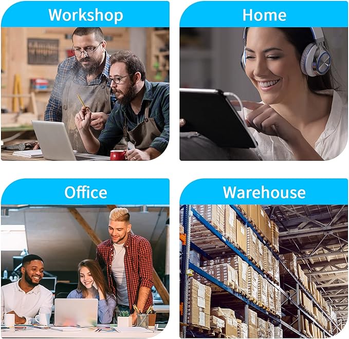 Heavy Duty Metal Power Strip, 20 AMP Surge Protector with 9 Outlets, 12 Gauge Industrial Strength for Shop & Garage Use, 6 FT Extension Cord Included, Durable T-Slot Design (6FT)