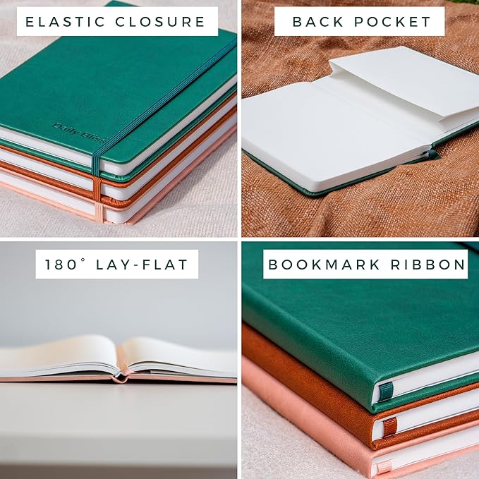 Daily Bliss Stone Paper Journal Premium A5 Hardcover Vegan Leather Notebook Journal | 160 Pages | Premium Quality Professional Notebook For Men and Women |Comes With Gift Box Waterproof Notebook