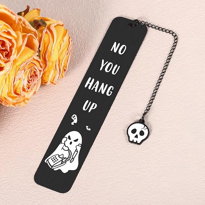 Horror Bookmarks, Scream Merch, Gothic Bookmarks, Ghostface Wicked Merch, Horror Movie Merchandise,Spooky Bookmark Gifts for College Girls, Horror Lovers Gifts, Black Book Marks for Reading Women Men