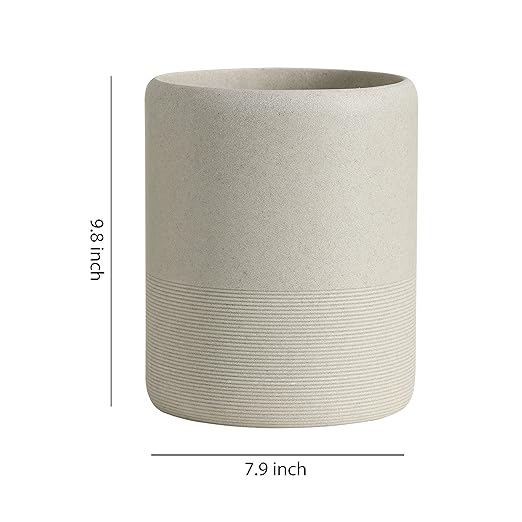 Hight Quality Polyresin Wastebasket, Garbage Receptacle Bin for Bathrooms, Powder Rooms, Kitchens, Home Offices