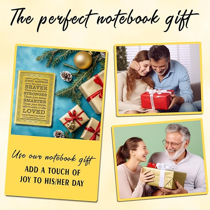 Yellow A5 Lined Leather Journal Notebook,Inspirational Leather Journal Notebook for Men Women,200 Pages 100 Gsm Thick Ruled Paper Daily Diary for School,Travel,Business,Work (Yellow)