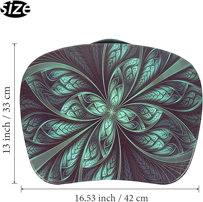 Lap Laptop Desk - Portable Laptop Accessory with Pillow Cushion, Fits up to 15.6 inch Laptop, Media Slot, Micro-bead Cushion