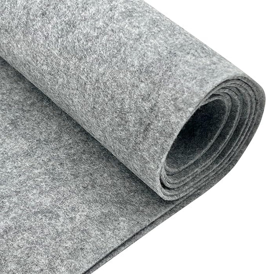 EOVEA | Acrylic Felt Fabric by The Yard - Non-Stiff, Soft Material - 72" Wide - 1.6mm Thick Felt Sheets for DIY Crafts, Sewing, Upholstery, Cushion, Padding(Heater Gray, One Yard)
