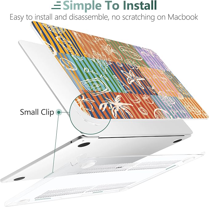 DONGKE Compatible with M4 MacBook Air 15 inch Case 2025-2023 A3241 A3114 A2941 M3 M2 Retina Display Touch ID, Plastic Hard Case & Keyboard Skin for MacBook Air 15" - Italy Mood