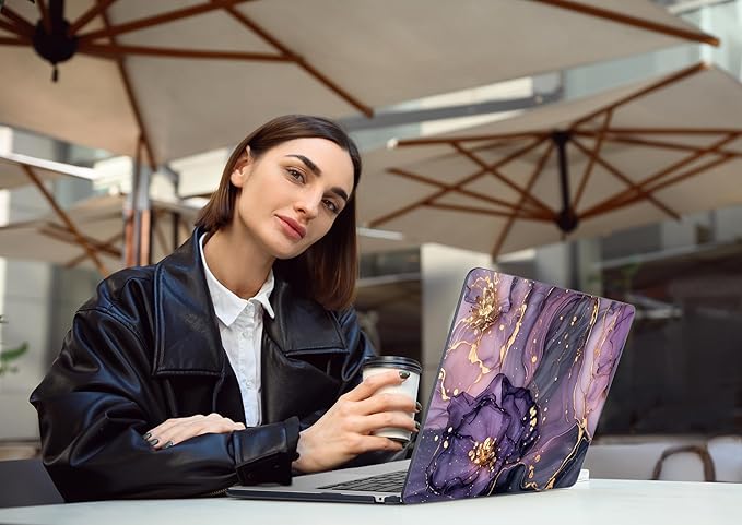 DONGKE Compatible with M4 MacBook Air 15 inch Case 2025-2023 A3241 A3114 A2941 M3 M2 Retina Display Touch ID, Plastic Hard Case & Keyboard Skin for MacBook Air 15" - Hydrangea