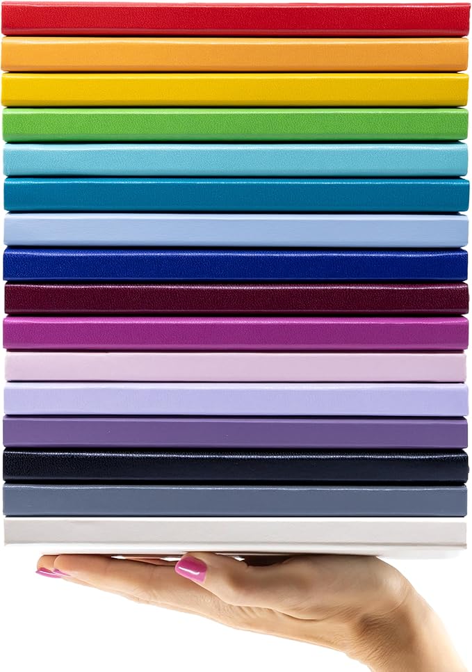 PAPERAGE Blank Journal Notebook, (Blush), 160 Pages, Medium 5.6 in x 8 in - 100 GSM Thick Paper – Hardcover Journaling Notebook for Work, School, Note Taking or Sketching