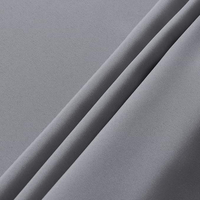 sancua Rectangle Tablecloth - 60 x 120 Inch - Stain and Wrinkle Resistant Washable Polyester Table Cloth, Decorative Fabric Table Cover for Dining Tables, Buffet Parties and Camping, Light Grey