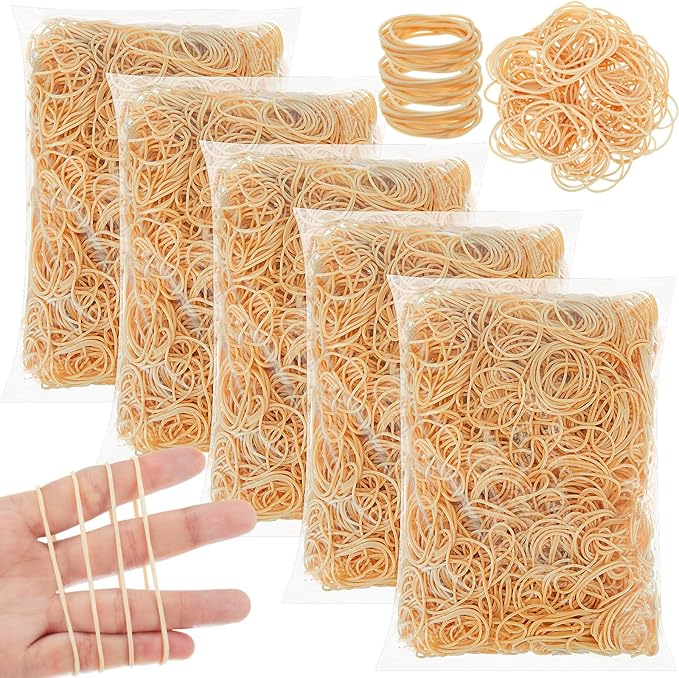 Marspark Rubber Bands Bulk Elastic Rubber Bands 5 lb File Folder Strong Elastic for Office Home Supply Crafts (Size 16)