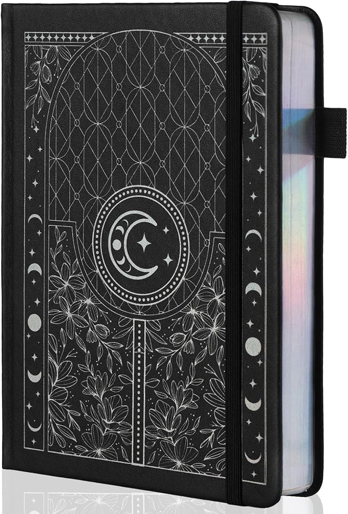 TIEFOSSI Bullet Dotted Journal Notebook, 160gsm 256 Numbered Thick Paper, A5 Hardcover Dotted Grid Diary for Women Men Work Writing, Bullet Dot Journaling, Drawing, 5.8 x 8.3 in