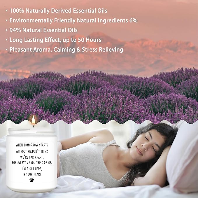 Homsolver Dog Memorial Gifts for Loss of Dog, Loss of Pet Sympathy Candle for Doggie Passing Away - Doggie Remembrance, Condolence Gift for Pet Lovers Friends Families