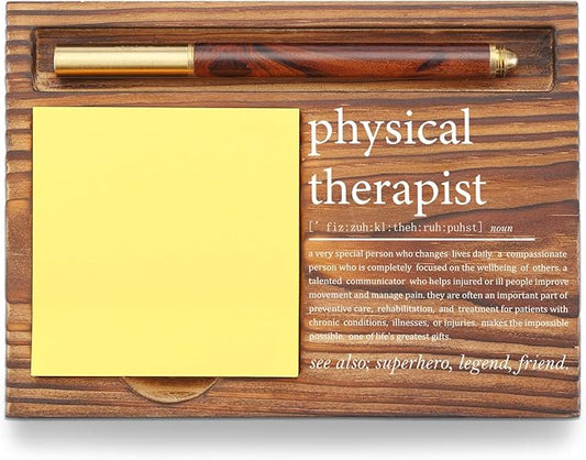 Appreciation Gifts for Physical Therapist Sticky Note Holder, Thank You Gift PT Assistant Week Gifts Self-Stick Note Pad Holders for Therapist Clinic Hospital TZP69