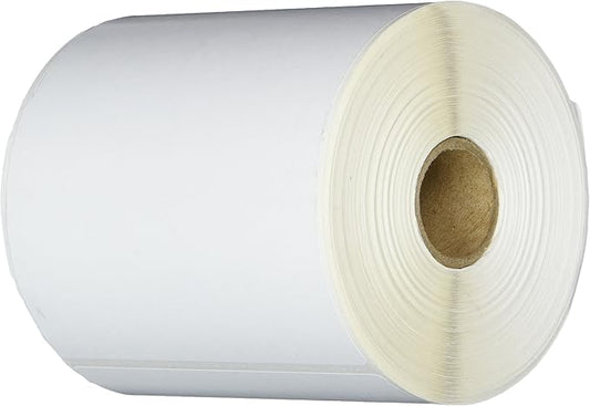 CompuLabel Direct Thermal Labels, 4-Inch x 8 Inch, White, Roll, Permanent Adhesive, Perforations Between Labels, 200 per Roll, 12 Rolls per Carton (530717)