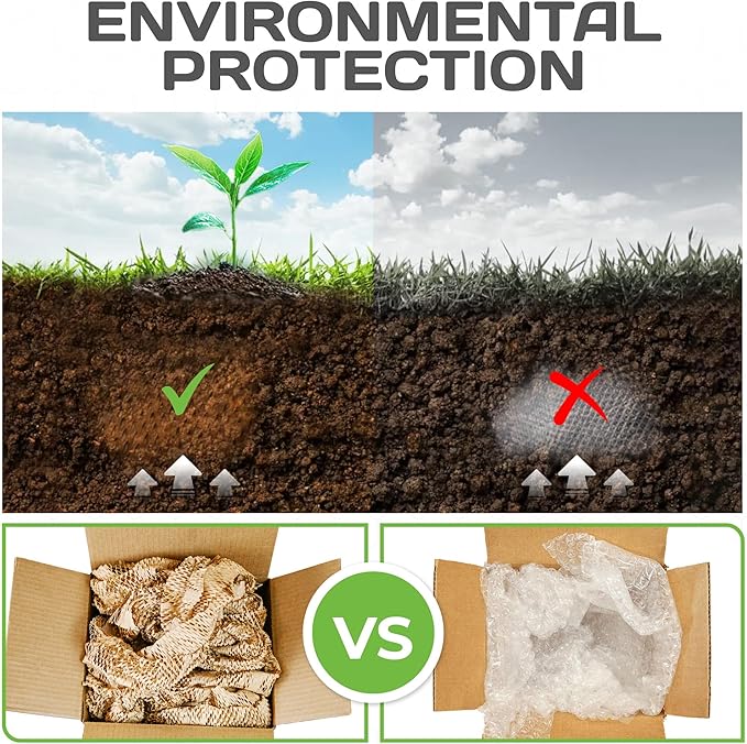 HexaFil Honeycomb Packing Paper - Eco-Friendly, Sustainable Filler for Shipping and Moving, Cushioned Packing Material in Easy Self-Dispenser Box - White, Pallet of 48, 12" x 1700'