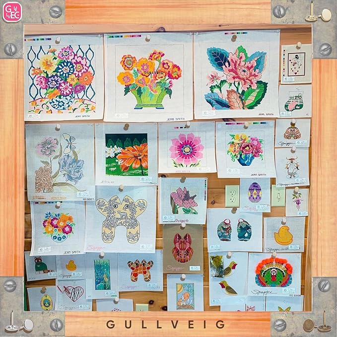 Gullveig Silver Push Pins and Thumb Tacks: Heavy Duty Flat Upholstery, Long Carpet Tacks, and Decorative Nails for Wood and Fabric, 50 Count