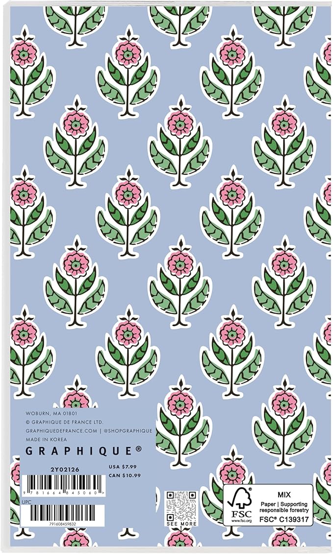 Graphique 2 Year Pocket Planner | 29 Month Organizer, Aug. 2025 – Dec. 2027 | Monthly Calendar & Notes Spreads | Marked Holidays | Fashion | 3.75” x 6"