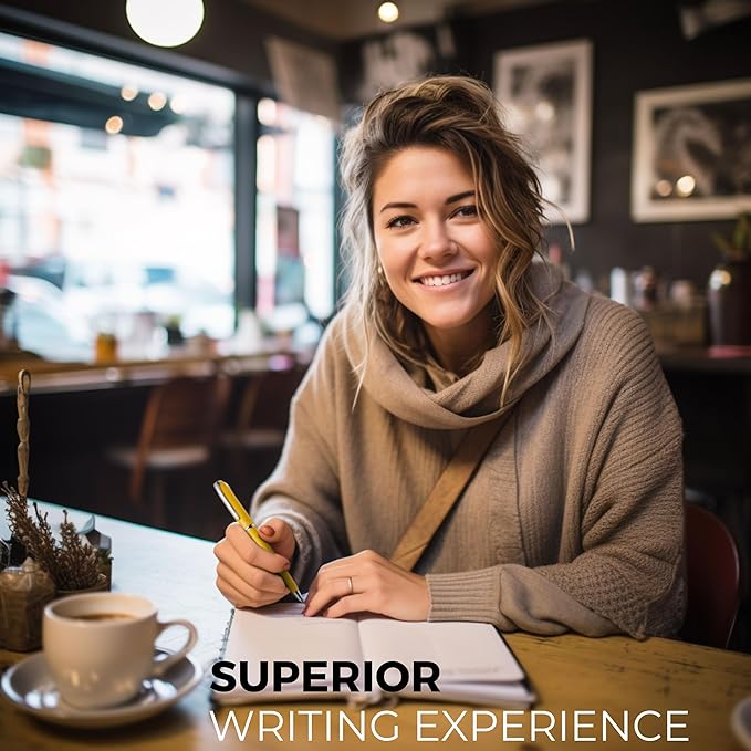 ZenZoi Yellow Mechanical Pencil w/Schmidt 0.7 mm Twist Lead System. Elegant Full Metal Pencil for Sketching, Drawing, Drafting, Writing & Note Taking. Luxury Gift Box for Men or Women