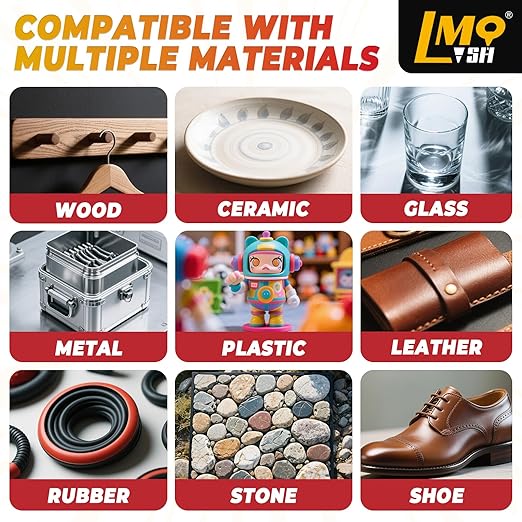 Super Glue Thick CA Glue Clear 60 Gram, Heavy Duty Superglue Instant Cyanoacrylate Adhesive for Plastic Ceramic Leather Metal Glass Wood Pla Shoe Sole Repair, Strong Oily Liquid Bonding