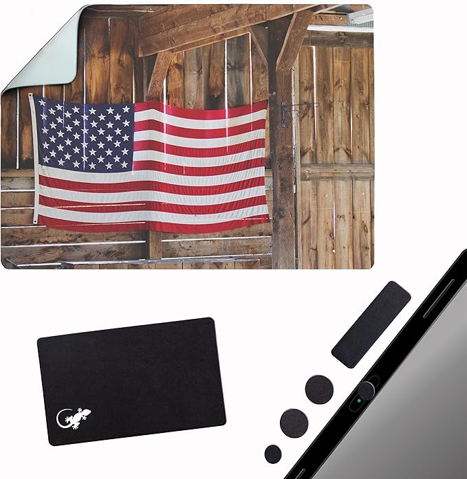 Adhesive Mouse Pad - Peel and Sticks to Any Surface - Easy Stick On Mouse Pad, Sticky for Any Surface - Excellent Tracking - USA Heartland