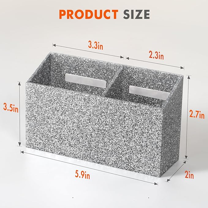 BEYGORM Magnetic Dry Erase Marker Holder for Whiteboard,Non-slip Acrylic Magnet Pen Holder for Fridge Refrigerator,Locker Organizer for Work,Locker Accessories,Pencil Cup for Desk(Silver)