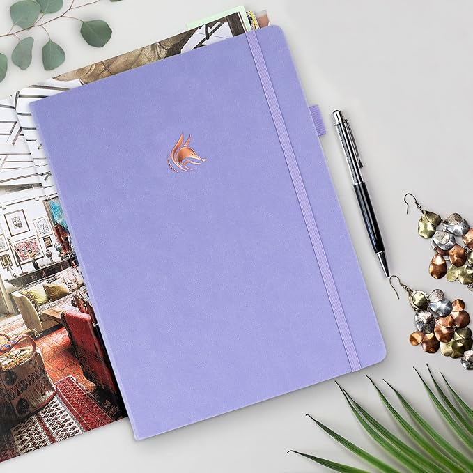 Clever Fox Planner Pro Premium – Luxurious Weekly & Monthly Planner with Budget Organizer for Productivity & Goals, Undated, A4 (Lavender)
