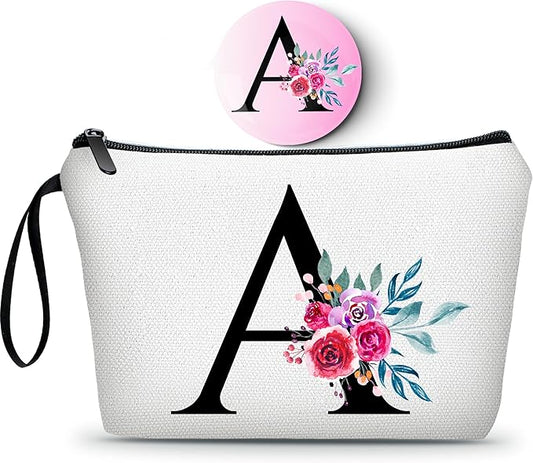 Women Gifts for Birthday,Personalized Makeup Bag,Cosmetic Bag With Mirror,Small Gifts for Women,Gifts for Mom Birthday Unique,Woman Gifts,(A)
