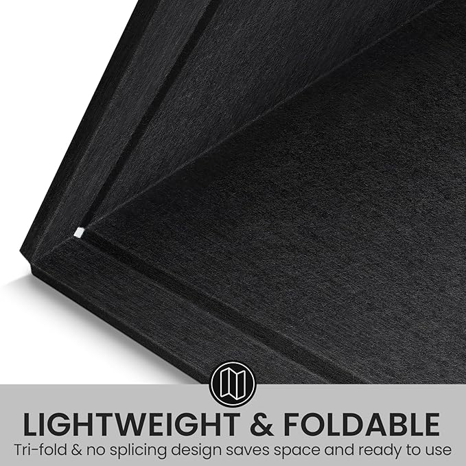 Large Bulletin Board, 60 X 36 Inches Felt Cork Board with 40 Pushpins, Foldable Felt Notice Pin Board Photo Display Board with Self-Adhesive Tape for Office Home School