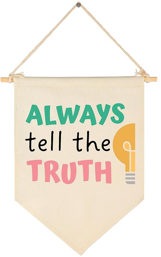 The 10 Commandments Sign-God's Rules-Bible Verse Decor-Flag Gifts for Boys Girls Kids-Banner Wall Sign Gift for Sunday Teach room,Classroom,Nursery,Baby Room,Reading House,Playroom Bedroom,Front Door