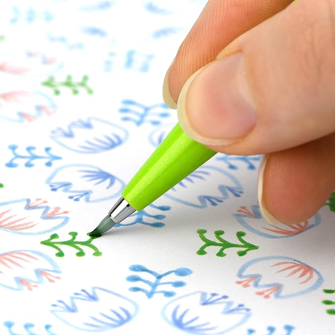 Pentel Arts Sign Pen Brush Tip, Assorted Colors, 12 Pack Box (SES15C2PC12)