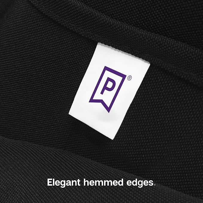 Gee Di Moda Rectangle Tablecloth - 60 x 102 Inch Black Table Cloth for 6 Foot Rectangle Table - Heavy Duty Washable Fabric - for 6 Ft Buffet Table, Holiday Party, Dinner, Wedding & Baby Shower