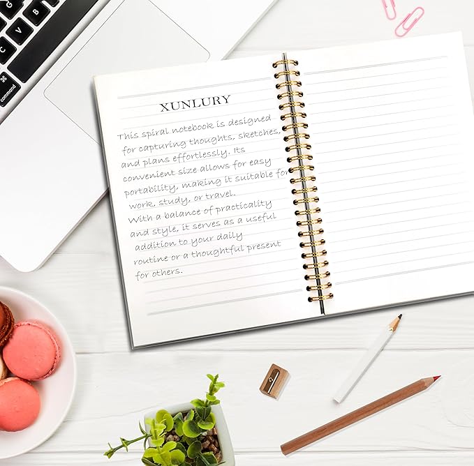 Blank Preppy Motivational Inspirational Notebook-We Can Do Hard Things Spiral Journal 5.5x8.3,Positive Gifts Spiral Notebookf or Work Office School Kids Student Teacher,Journal for Women