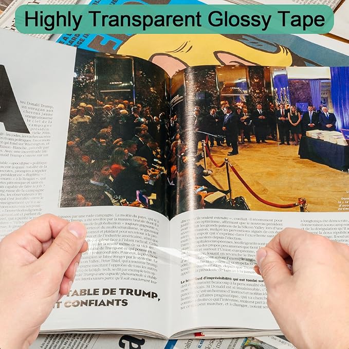 Beieverluck 48 Rolls Clear Tape Refills for Dispenser Transparent Tape 3/4 Inch x 1000 Inch Gift Wrap Tape Packing Tape Roll for Office, Home, School Supplies