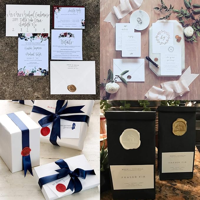 TELOSMA 100 Stars Shape Sealing Wax Beads - Big Seal Beads in Glass Jar, Making Wax Seals for Wedding or Event Party Invitation, Thanks Card Envelope, Gift Wrapping - Silver