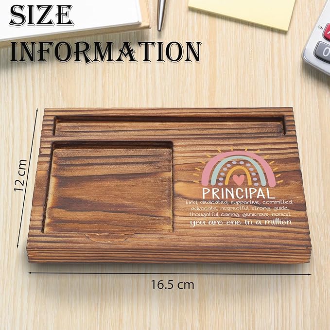 Principal Sticky Note Holder, Principal Appreciation Gifts, Teacher's Day Thank You Gifts for Principal, School Principal Desk Self-Stick Note Pad Holders TZP58