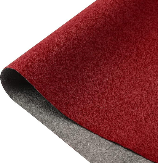 Removable Velvet Flock Self Adhesive Felt Fabric Liner Dark Red Velvet Drawer Liner for Jewelry Drawer Craft Felt Fabric Sheet Art & Craft Making 14.2" x 98"