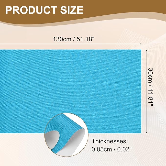 PATIKIL Book Binding Cloth, 51 x 11 Inches Book Cloth for Binding Repairing Fabric Surface Paper Backed Bookbinding Supplies, Blue