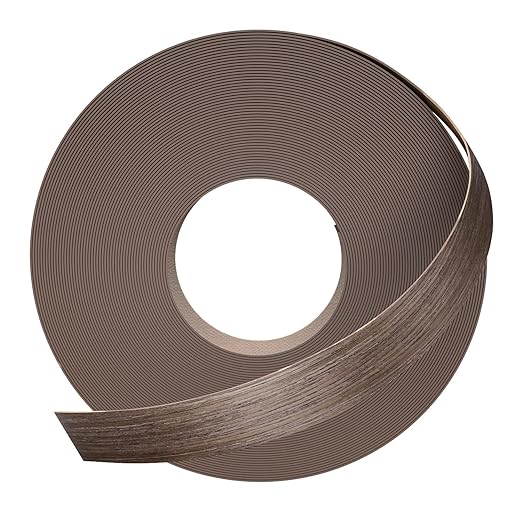 GSCIT Club Walnut Edge Banding, 1/2 inch x 50ft roll of Veneer Edge Banding Preglued Flexible, Real Wood Tape Banding