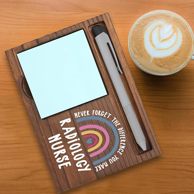 Radiology Nurse Gifts Sticky Note Holder, Thank You Gift for Radiology Nursing Staff, Imaging Nurses, or Hospital Team, Healthcare Appreciation Week, Graduation or Holiday Recognition PB031