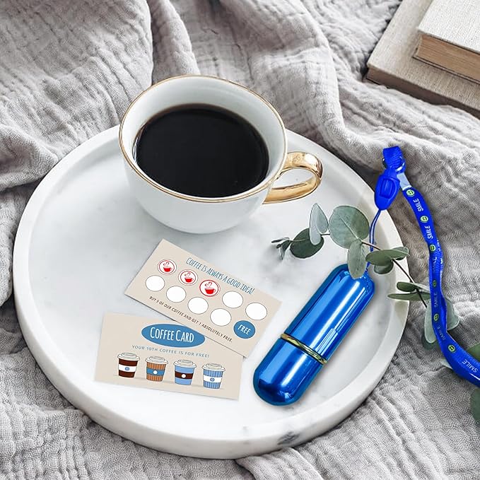 Custom Loyalty Card Personalized Self Inking Reward Food Stamp, Small Round Rubber