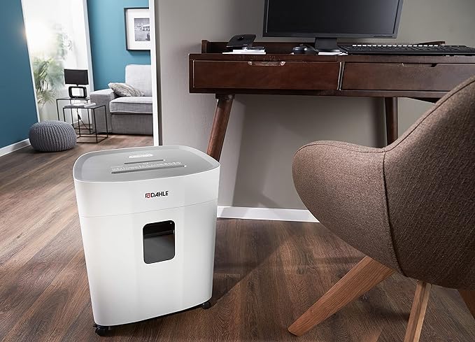 Dahle PaperSAFE PS 260 Paper Shredder, Oil Free, Jam Protection, Security Level P-4, 12 Sheet Max, Shreds CDs, Staples, Paper Clips & Credit Cards