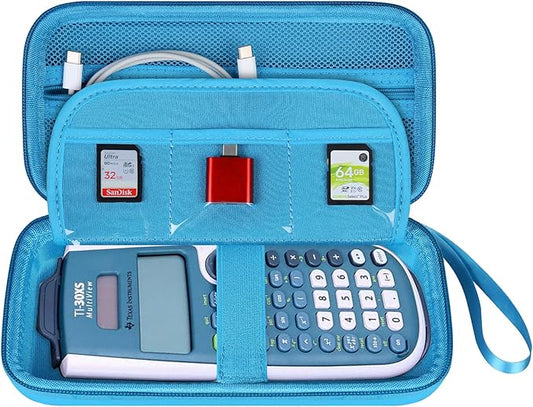 BOVKE Hard Case for TI-30XIIS TI-30XS TI-30Xa TI-36X Pro Scientific Calculator, Blue