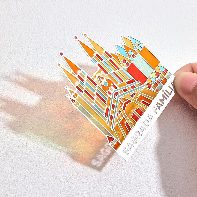 Metal Bookmarks with Transparent Design - Sagrada Familia Book Mark for Readers, Aesthetic Book Markers for Kids, Teens, Teachers, Students, Gifts for Book Lovers, Writers, Reading Women & Men